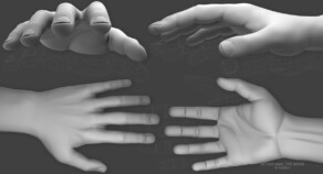 Subdivision modeling - Hand