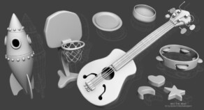 Subdivision modeling - Mixed items