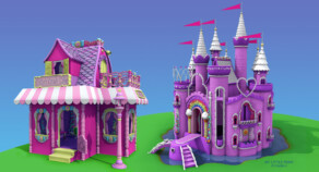 Modeling and simple shaders- House and castle