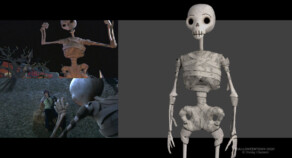 Look development - mummy skeleton