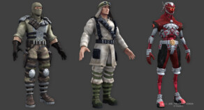 Texturing and basic shading - Hero characters