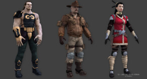 Texturing and basic shading - Hero characters